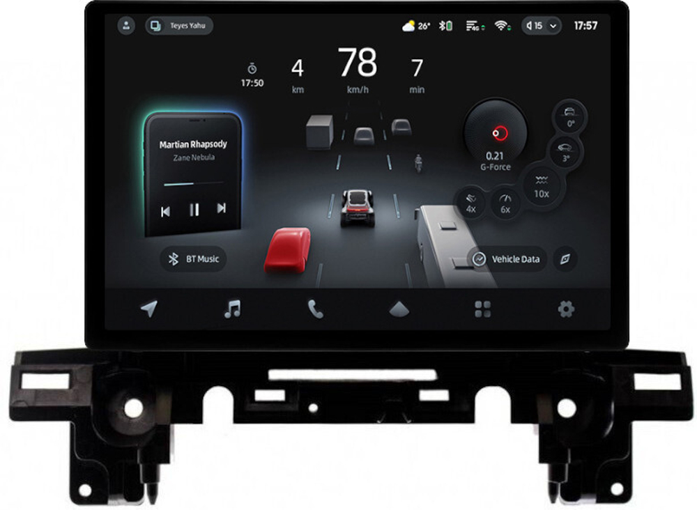 Магнитола для Mazda CX-5 KF 2017-2024, CX-8 - Teyes CC4-PRO монитор 13" 2K QLED на Android 13, Snapdragon 778G, 8+128, AI, CarPlay, DSP, 4G SIM-слот