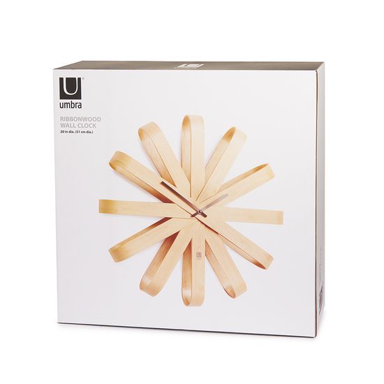 Часы настенные ribbon, D51 см, дерево