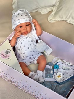 Кукла Реборн Marina and Pau 45cм Luka мягконабивная (M3062)