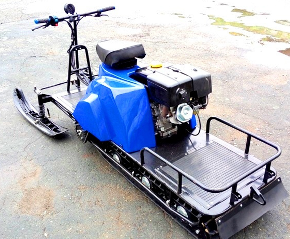 Мотобуксировщик ЛИДЕР-3-4Т-18.5 LONG, с модулем и РЕВЕРСОМ