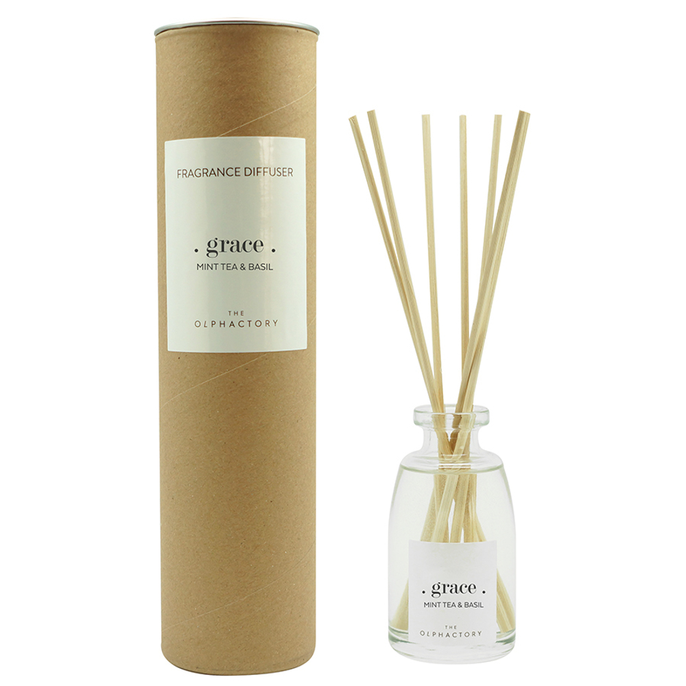 Диффузор ароматический 100мл Ambientair The Olphactory GRACE Мята и бализик