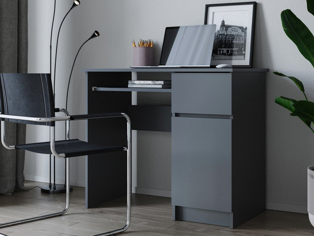 Стол письменный Мори МС-1 правый Графит