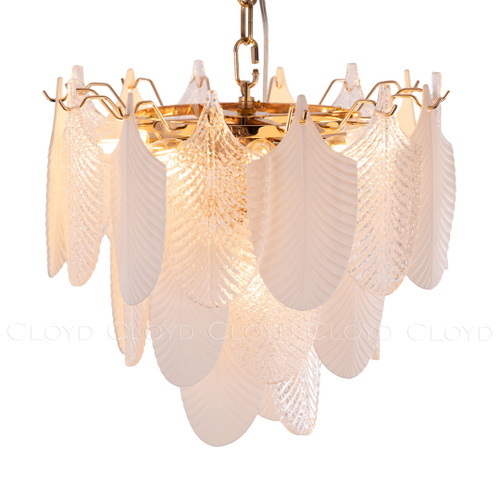 Люстра Cloyd BONGA-B C9 / Ø40 см - бел.керамика - золото (арт.10439)