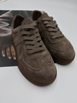 Кроссовки женские натуральная кожа арт. 234-5 цвет "коричневый"