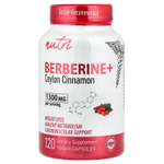Nutri, Berberine+, цейлонская корица, 120 веганских капсул
