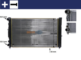 MAHLE - CR647000S-MAH - Radiator, engine cooling