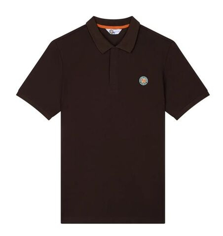 Теннисное поло Roland Garros Basic Islande - chocolate