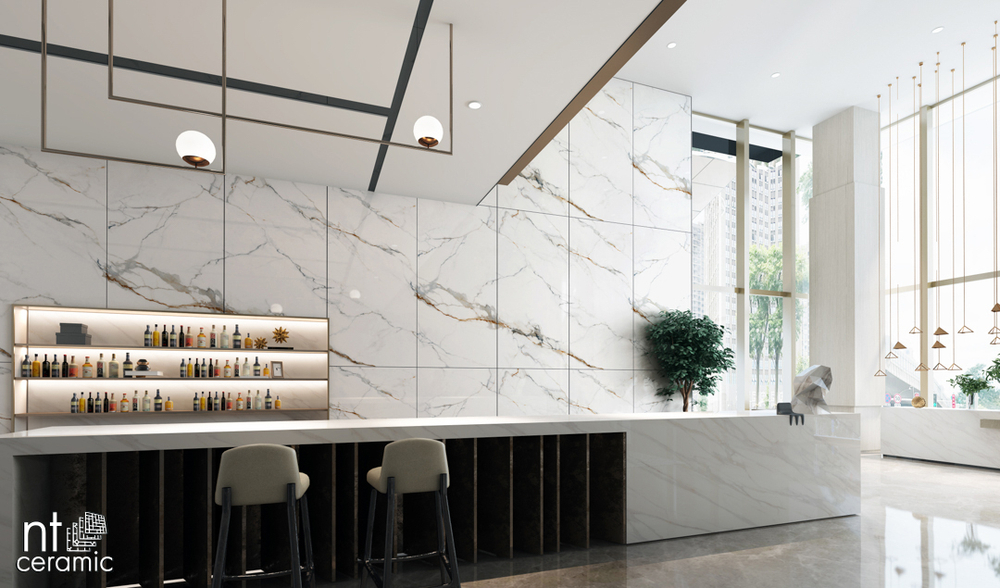 NT CERAMIC. Керамогранит Carrara Gold 120*240см