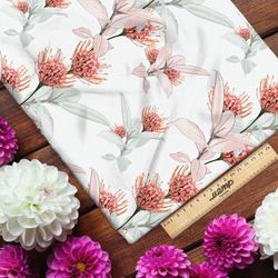 Ткань таффета очаровательный фантастический цветок