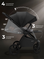 Коляска прогулочная Sweet Baby Elegante D Black