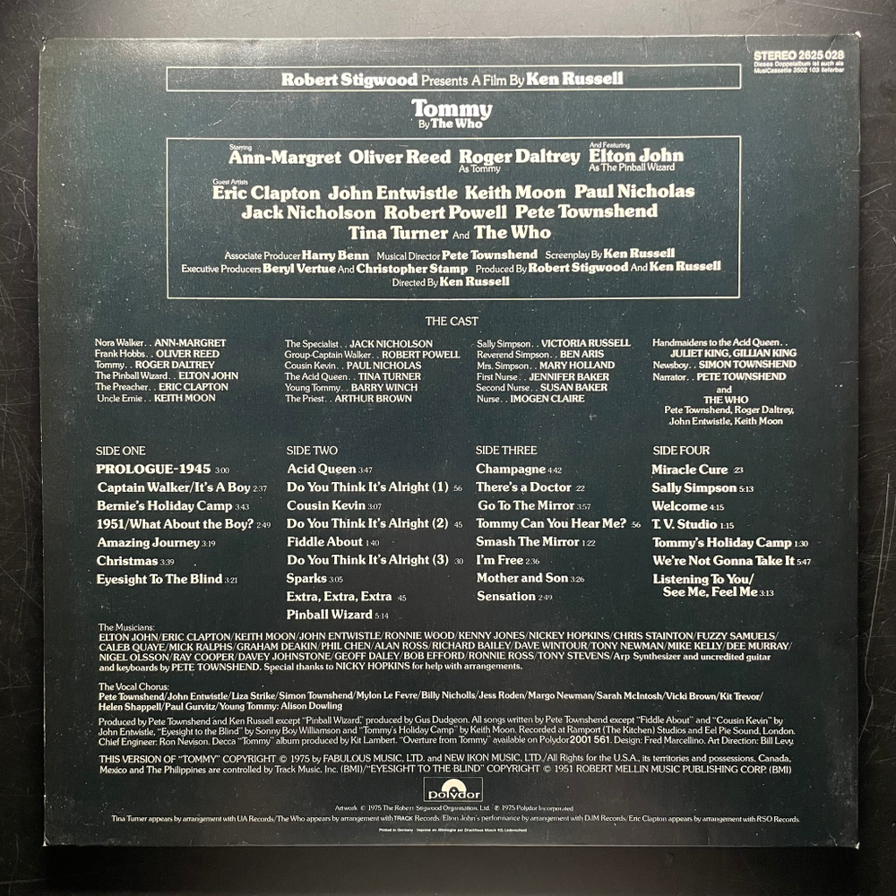 Tommy - Original Soundtrack Recording 2LP (Германия 1975г.)