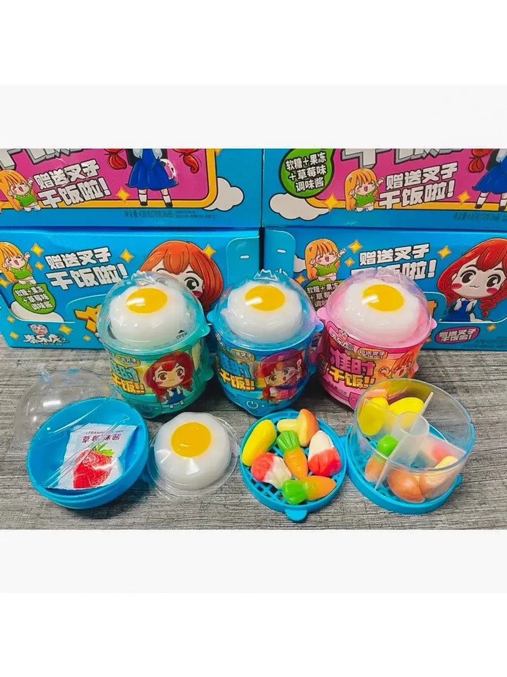 Жевательный мармелад Яичница и Овощи 70 г * 6 шт