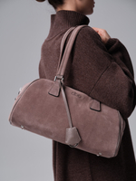 Замшевая сумка DBR 31358 капучино/велюр