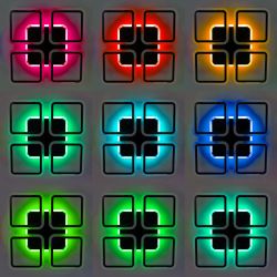 Citilux Марсель Смарт CL232A145E RGB Умная люстра Чёрная