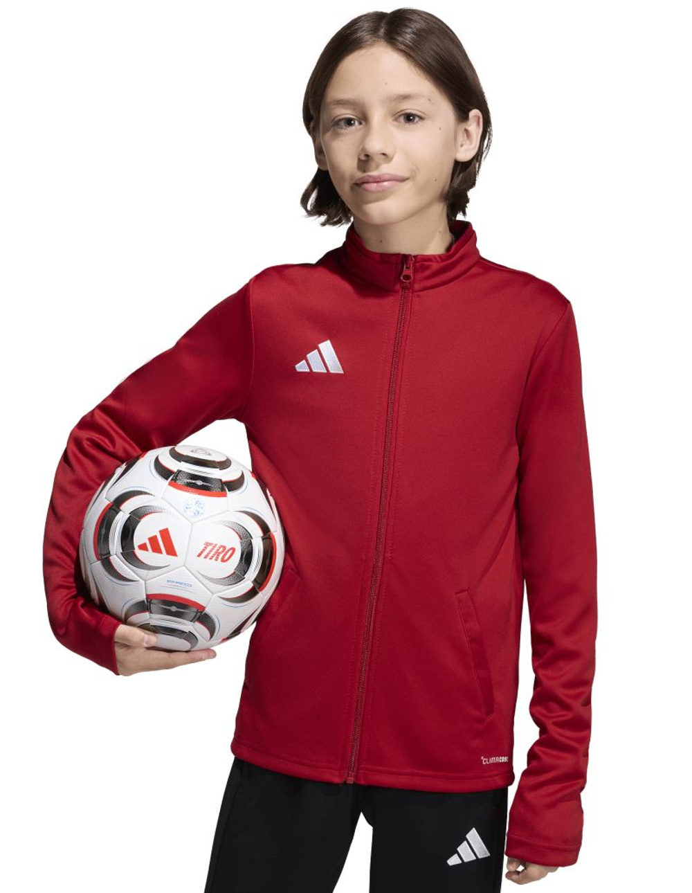 Детская теннисная толстовка Adidas Entrada 26 Track - red/white