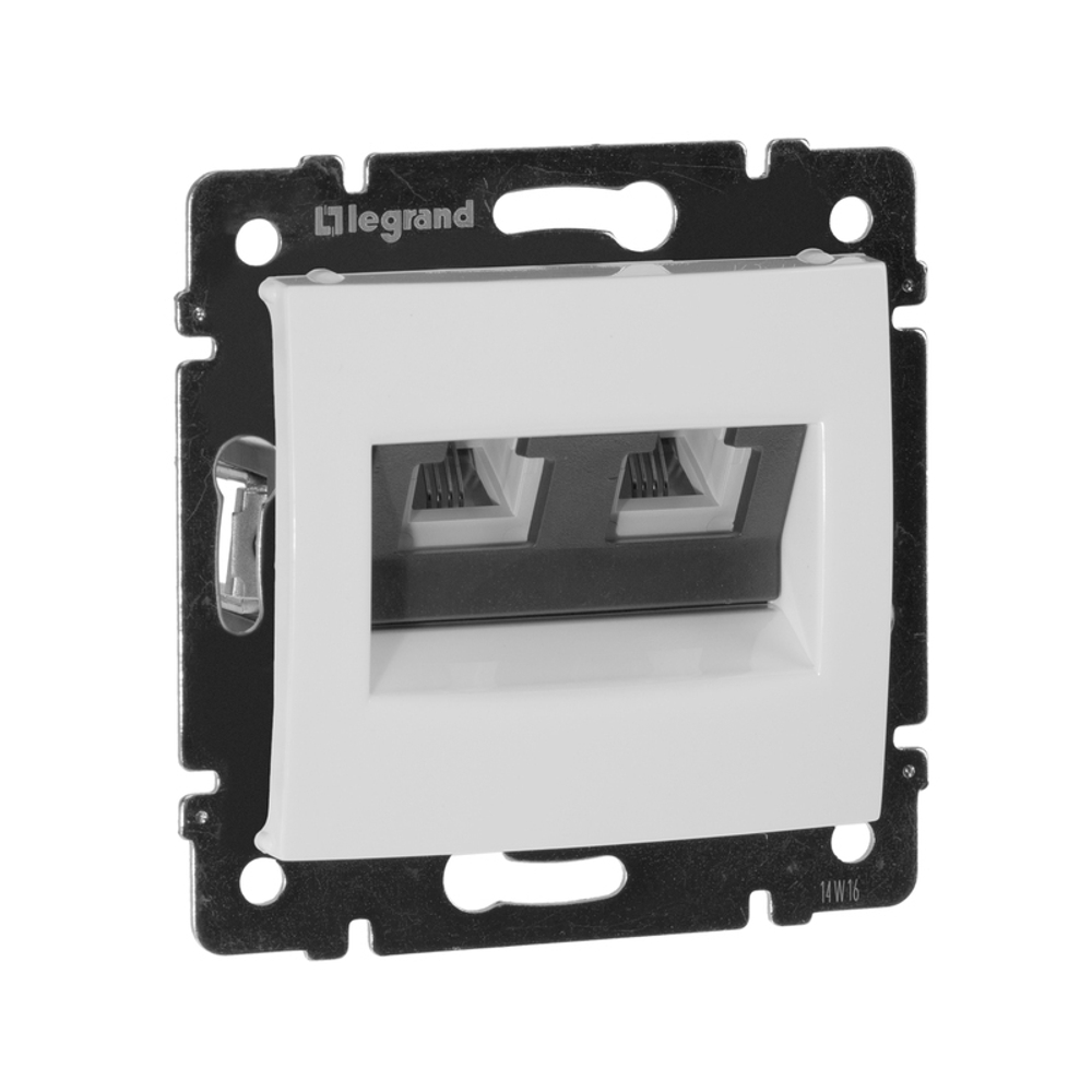 Розетка 2-я телефон RJ-11 Legrand Valena Classic Слоновая кость