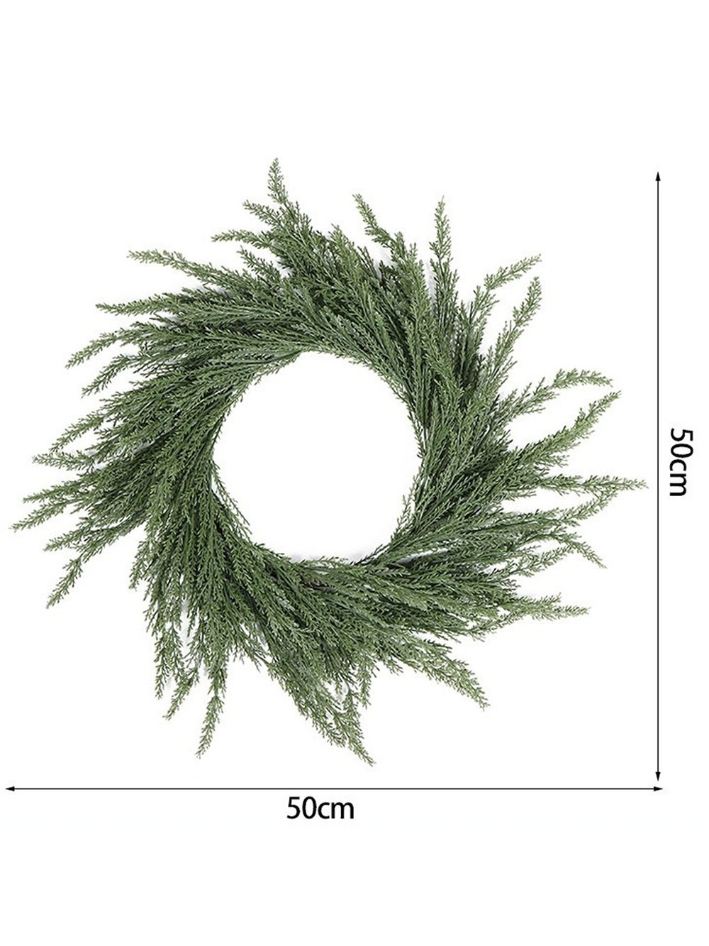 Венок декоративный весенний 50см