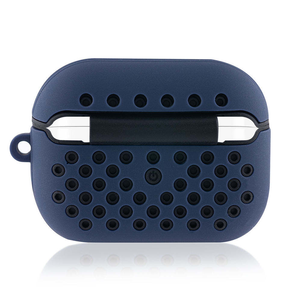 Чехол КАРТОФАН для Apple AirPods Pro (арт. AIRPRO-SPORTY-BLACK-BLUE)
