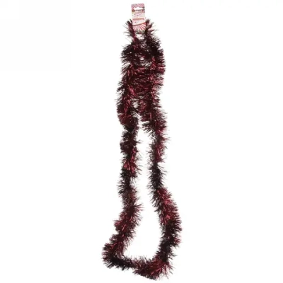 Мишура 2 м 9 см «Матовые искры», Рубин