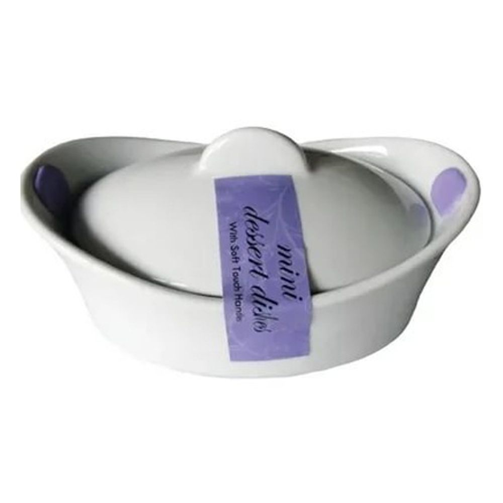 Форма фарфоровая с силиконовыми ручками овальная TimA Dragon Homeware, 15 см