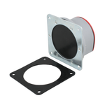 Мембранный датчик подпора для сыпучих материалов INNOLEVEL в пластиковом корпусе (аналог СУМ-1), -40 +80 С, IP54, чувств. от 100 г/л; фланец 114x114 мм, мембрана- NBR, выход- реле SPDT