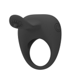 Эрекционное силиконовое вибро-кольцо Pretty Love Stimulating Love (Цвет: черный)