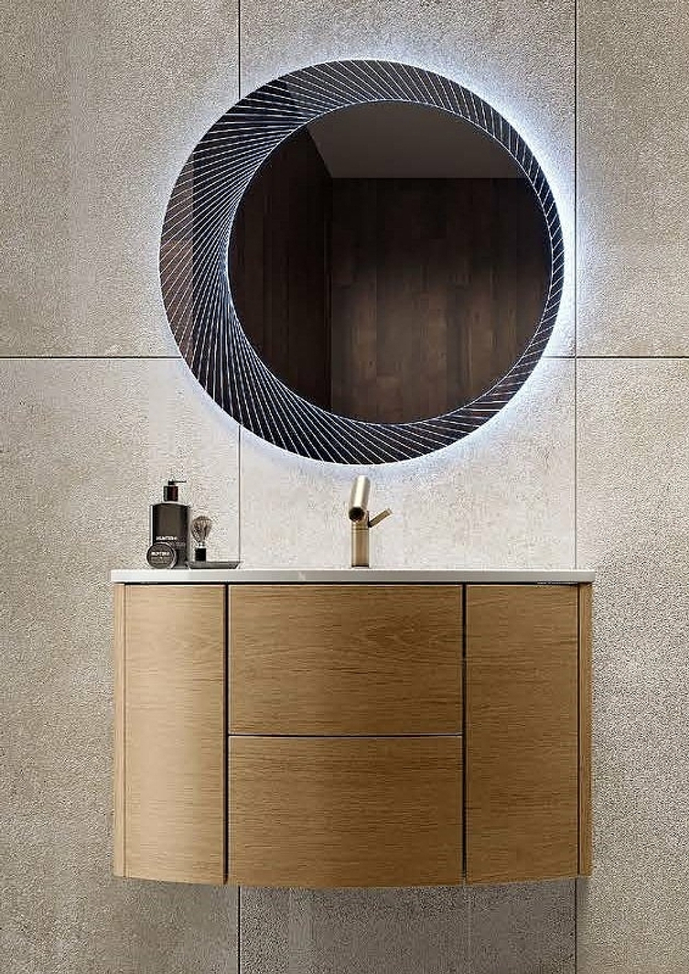 Зеркало Cezares 80 45053 с подсветкой круглое