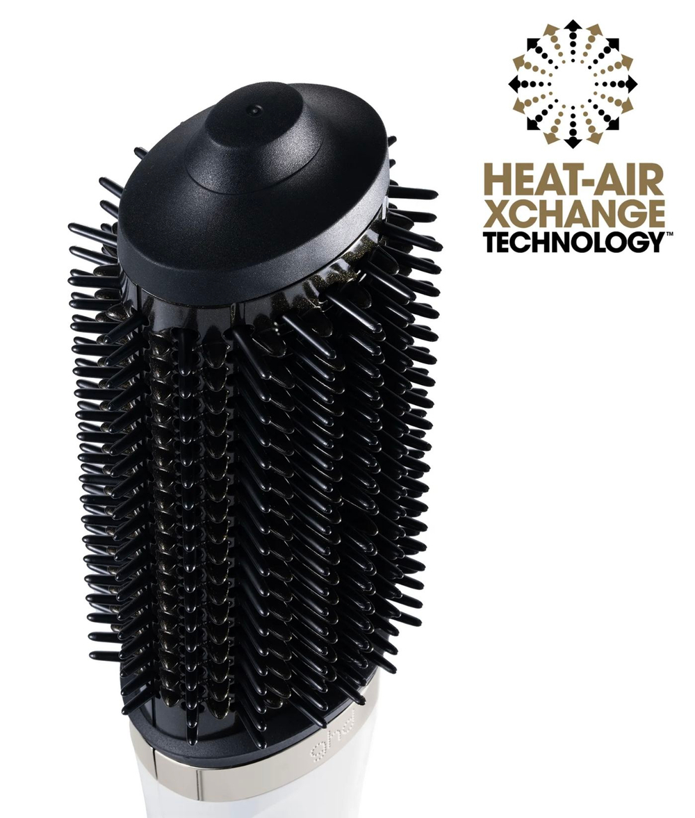 Ghd Фен-щётка Duet Blowdry HAIR DRYER BRUSH IN WHITE с термостойкой косметичкой и щёткой