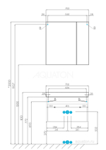 Тумба под раковину Aquaton Марти 70 ясень шимо 1A267501MY010