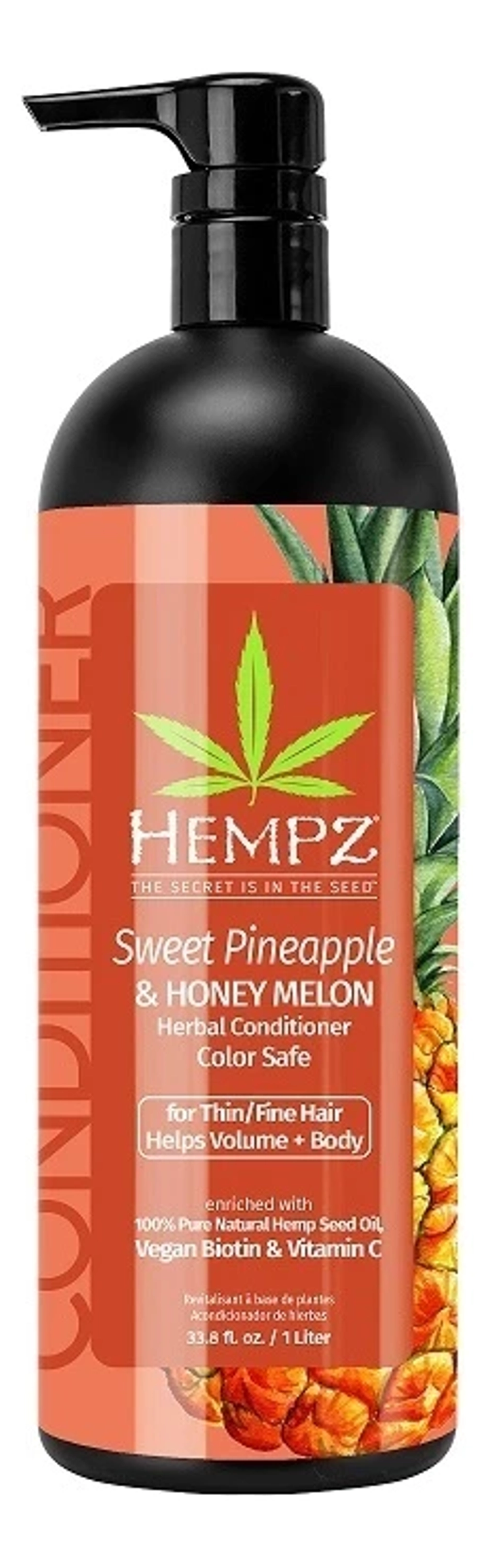 Hempz Кондиционер для объёма Ананас и Медовая Дыня-Sweet Pineapple & Honey Melon Herbal Volumizing Conditioner