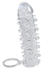 Насадка на пенис с закрытой головкой - 11 см. (Цвет: прозрачный)