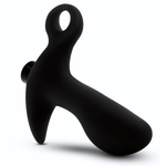 Черный анальный вибратор Silicone Vibrating Prostate Massager 01 - 10,8 см. (Цвет: черный)