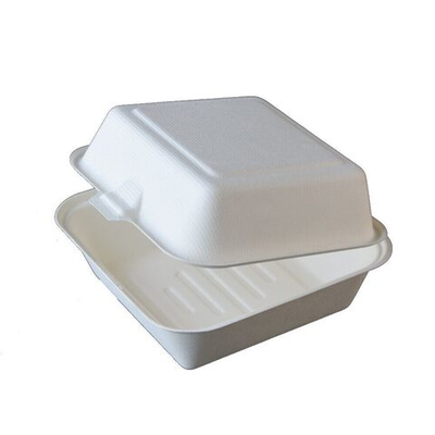 Ланч-Бокс SB -011 для Бенто-торта и бургера, 152*154*88 мм., 450 мл., (Сахарный тростник) (50/500 шт.)
