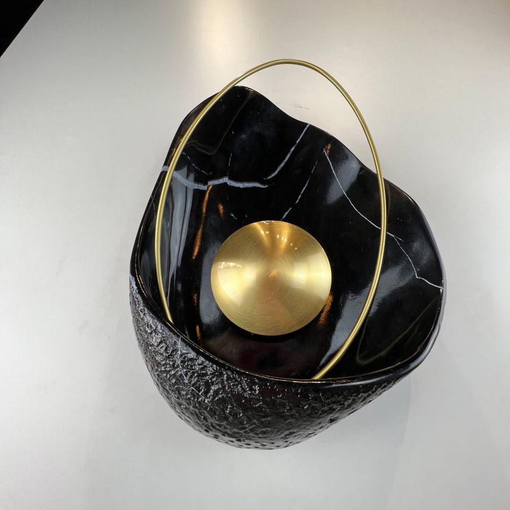 Настенный Светильник Clam Черный Мрамор By Imperiumloft