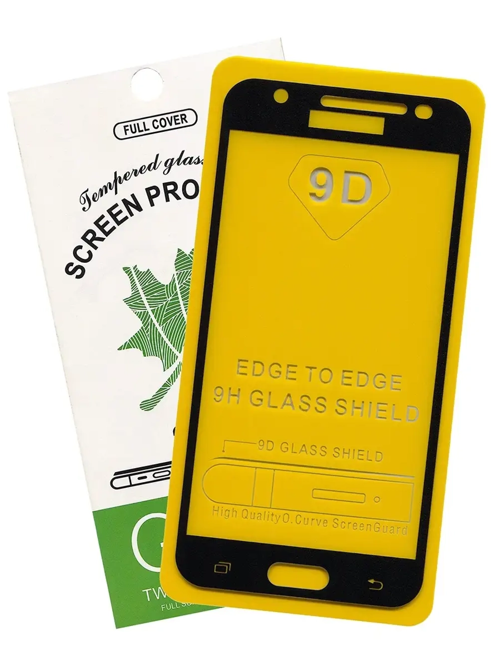 Защитное стекло Glass для Samsung Galaxy J3 (2017)/J3 (2018) /9D полный клей, черная рамка