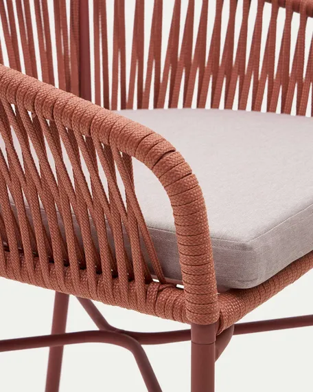 Полубарный стул Yanet терракотовый