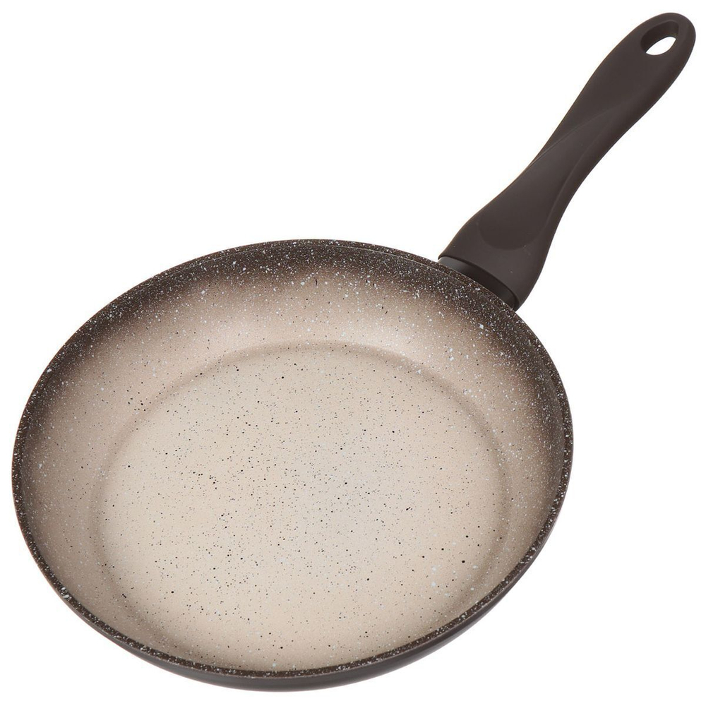 Сковорода алюминий, 24 см, антиприг, Daniks, Омбре, FPW-24-SM-AMBR-BLK, индукц