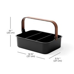 Органайзер Bellwood, 37х27 см, черный/орех