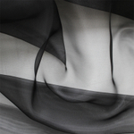 Органза, 150 см, чёрный