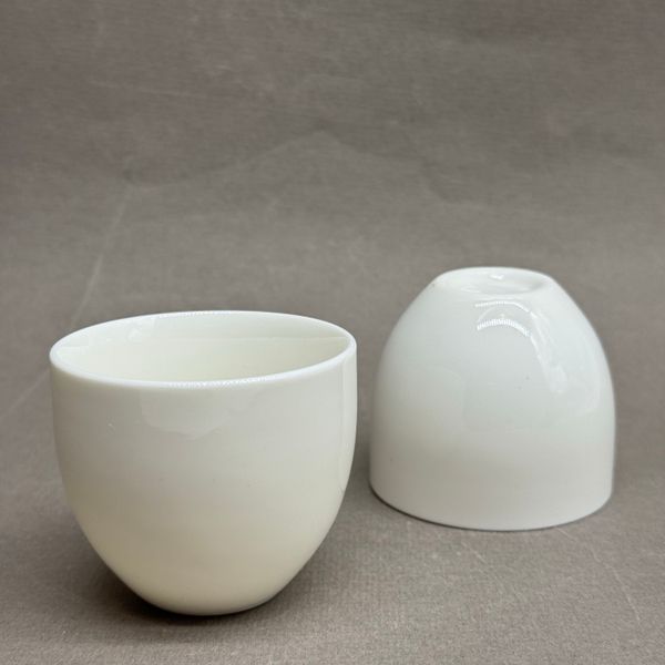 Чашка белая, фарфор, 70мл