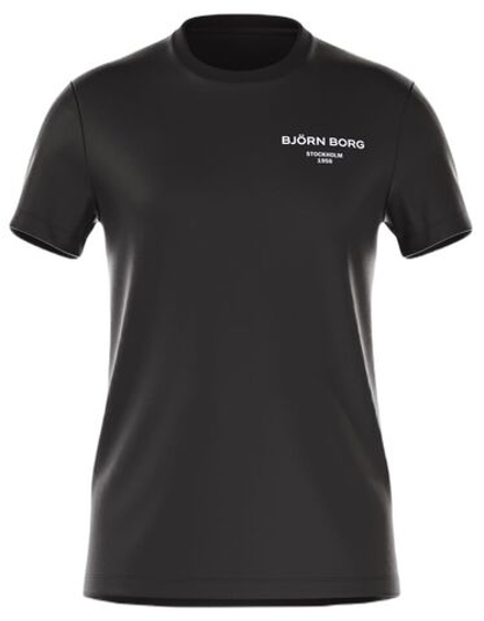 Мужская теннисная футболка Bjorn Borg Essential T-Shirt - black beauty