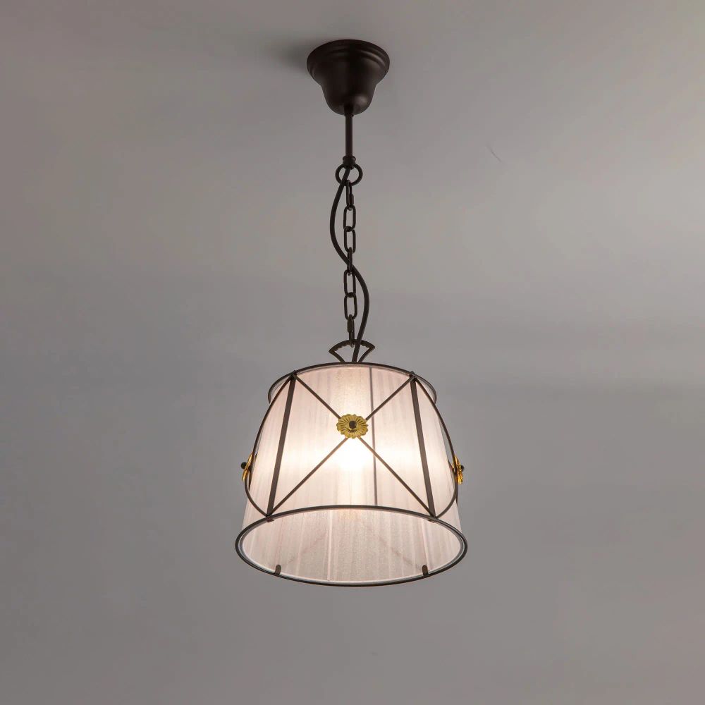 Citilux Дрезден CL409212 Подвесной светильник с белым абажуром