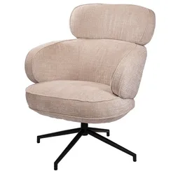 Крутящееся кресло Claude, бежевый шенилл
