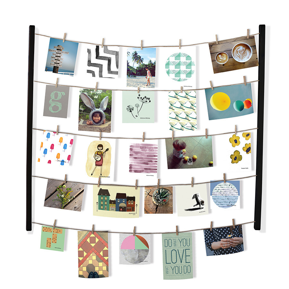 Панно с зажимами для 40 фото Hangit чёрный