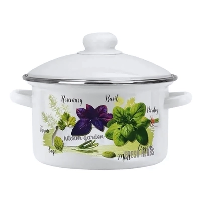 Кастрюля эмал 4,0л 01-БМ Базилик