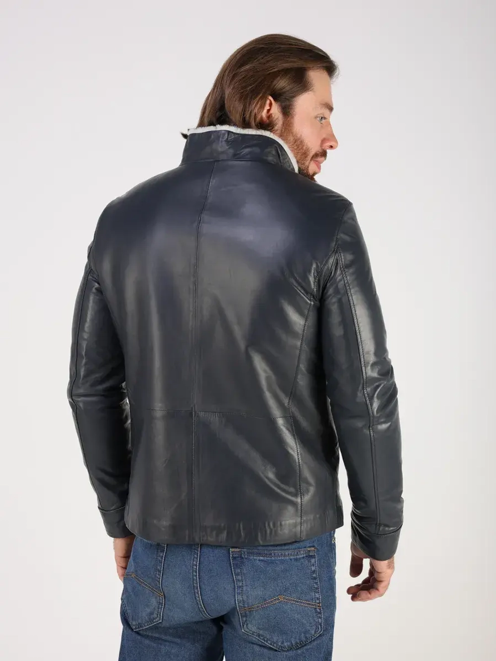 Дубленка зимняя куртка натуральная кожаная