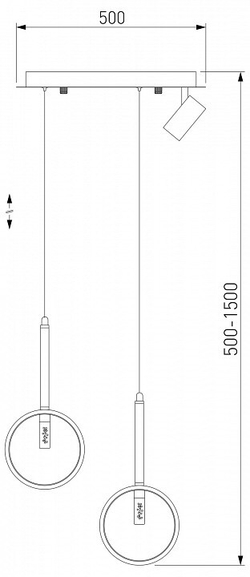 Подвесной светильник Eurosvet Verge 90249/3 черный