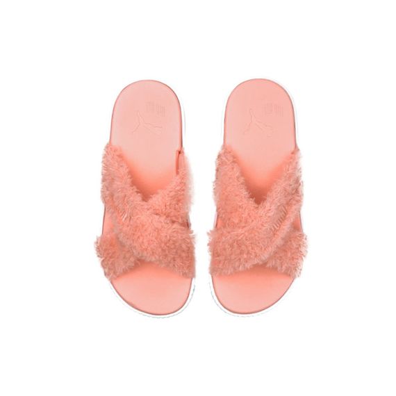 Puma Platform Slide Fur 'Pink'