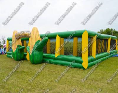 Надувной лабиринт "Кукурузное поле", 10*10*3 м