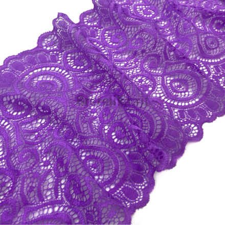 Кружево эластичное фиолетовое 17 см